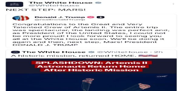 नासा का आर्टेमिस-2 मिशन सफलतापूर्वक पूरा