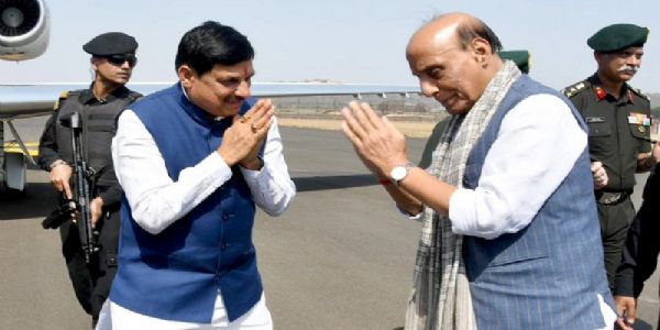 मप्र के मुख्यमंत्री डॉ. यादव ने रक्षा मंत्री राजनाथ सिंह को दी विदाई
