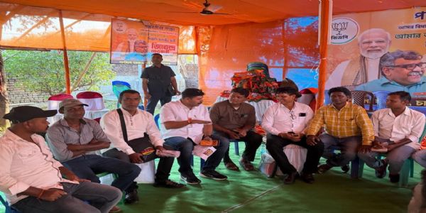 पांडेश्वर में जितेश कुमार का जनसंपर्क, किया विकास का वादा