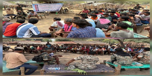 सुकमा पुलिस ने किस्टाराम के ग्राम टेटेमड़गु में लगाया चौपाल