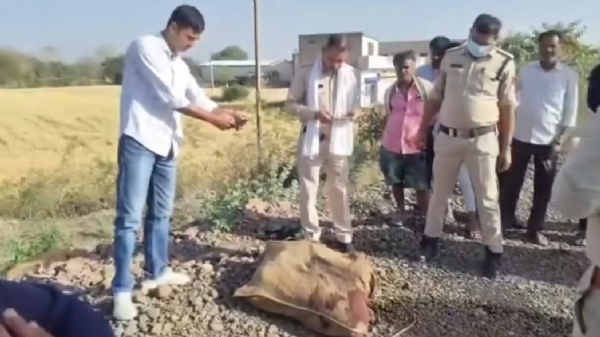 हत्या कर शव फेंकने की आशंका: कर्रापुर फोरलेन पर मिला शव