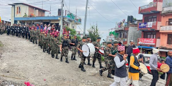 नेपाली सेना द्वारा आयोजित पदयात्रा नेपाली सेना द्वारा आयोजित पदयात्रा