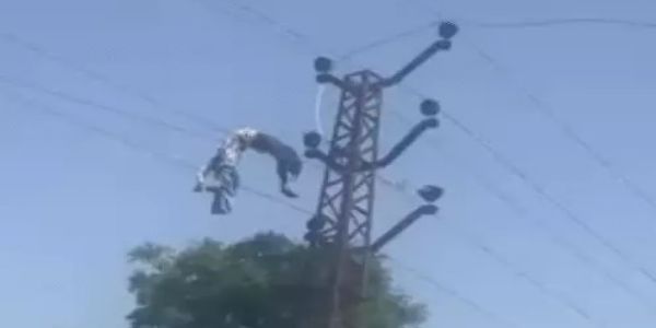 हाईटेंशन लाइन से तार चोरी करते करंट की चपेट में आए दो बदमाश, एक की मौत, दूसरा गंभीर