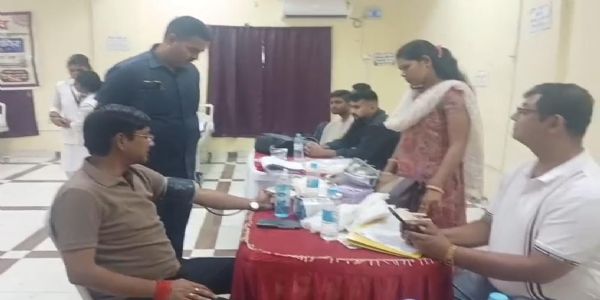 रक्तदान सेवा शिविर आयोजित