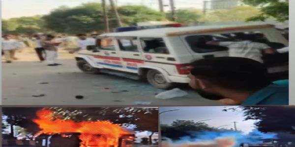 वेतन बढ़ाने को सड़क पर उतरे श्रमिकों का प्रदर्शन, आगजनी, तोड़फोड़ और कई जगह लगाया जाम