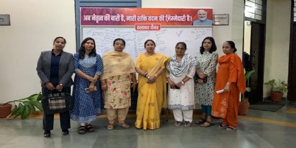 नारी शक्ति वंदन अधिनियम के समर्थन में हस्ताक्षर अभियान, महिलाओं में उत्साहः स्थायी समिति अध्यक्ष