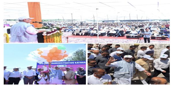 कठुआ में नशा मुक्त जम्मू-कश्मीर अभियान को नई गति-उपराज्यपाल मनोज सिन्हा ने पदयात्रा को दिखाई हरी झंडी, दिलाई शपथ