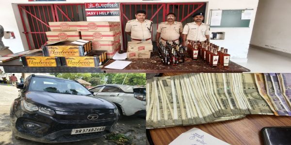 कोचाधामन में 264.28 लीटर विदेशी शराब बरामद, तस्कर गिरफ्तार, वाहन जब्त