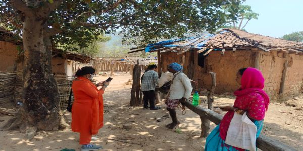 पीवीटीजी समुदाय के परिवाराें का सर्वेक्षण “मोबाइल सर्वे सेतु एप” से जारी