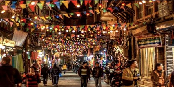 काठमांडू में सड़क महोत्सव की तैयारी काठमांडू में सड़क महोत्सव की तैयारी