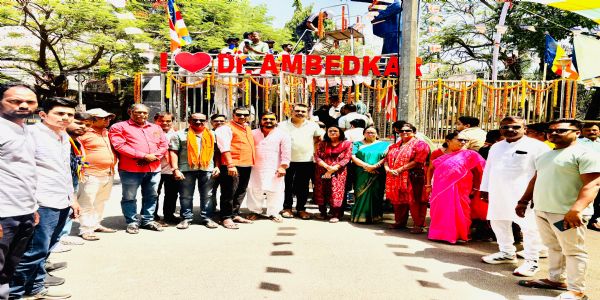 बाबा साहेब की जयंति पर भाजपा ने अर्पित की श्रद्धांजलि