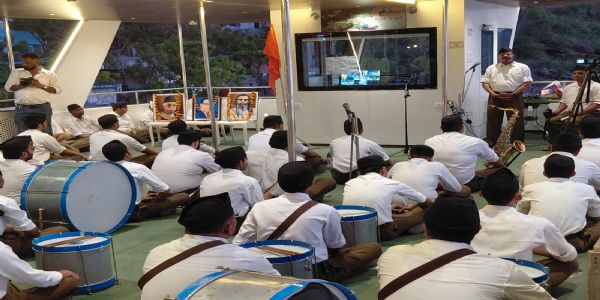 बाबा साहब अंबेडकर जयंती पर आनासागर में हुआ घोषवादन