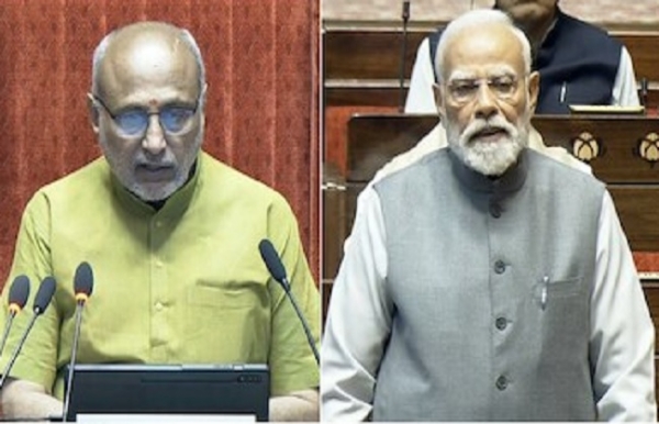 उपराष्ट्रपति सीपी राधाकृष्णन और प्रधानमंत्री नरेन्द्र मोदी (फाइल फोटो)।