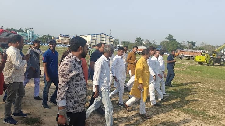 जेपीएस राठौड़ निरीक्षण करते हुए