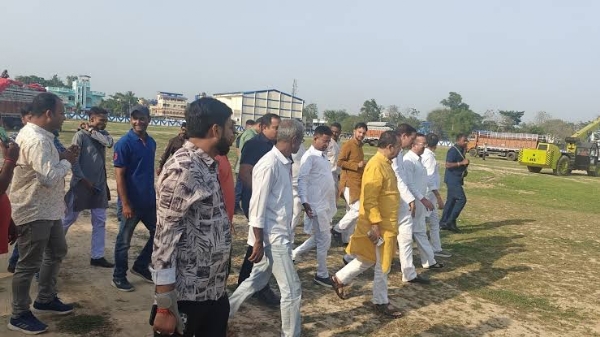 जेपीएस राठौड़ निरीक्षण करते हुए