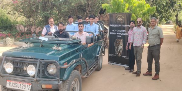 जयपुर टाइगर फेस्टिवल की एक नई पहल: सरकारी विद्यालयों के बच्चों को कराया झालाना लेपर्ड सफारी का निशुल्क भ्रमण