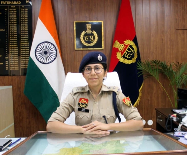 फतेहाबाद। एसपी निकिता खट्टर।