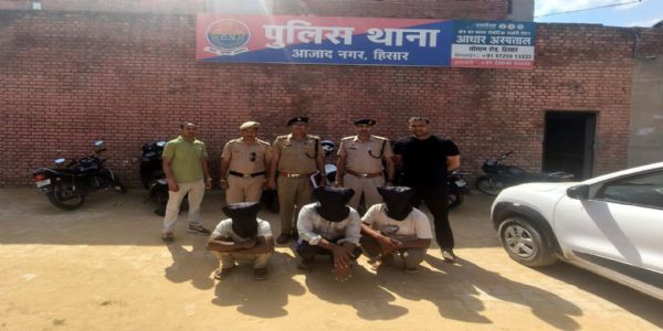 हिसार में युवक विनोद की हत्या का खुलासा, तीन आरोपी गिरफ्तार