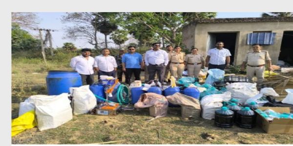 नालंदा जिले में नकली अंग्रेजी शराब के मिनी फैक्ट्री का खुलासा