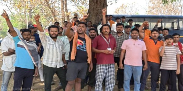 मंदिर की दीवार पर अभद्र टिप्पणी से भड़का आक्रोश, बाजार बंद