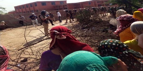 हांसी में निशानदेही करने गई टीम का भारी विरोध, बैरंग लौटना पड़ा