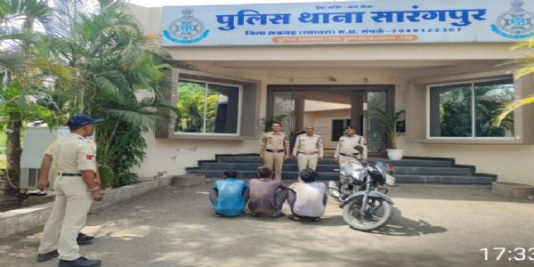 राजगढ़ः मोटरसाइकिल चोरी करने वाले गिरोह का पर्दाफाश, पांच आरोपित गिरफ्तार, तीन बाइक जब्त