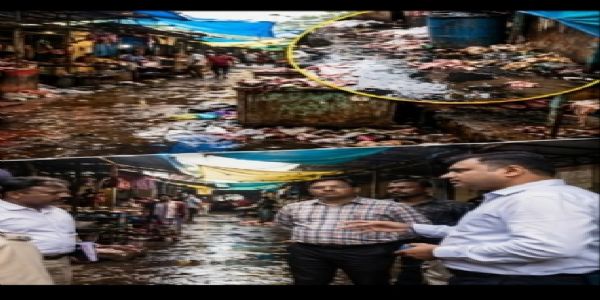 रायगढ़ मटन मार्केट की गंदगी पर आयुक्त सख्त, अतिक्रमण करने वालों को नोटिस के निर्देश