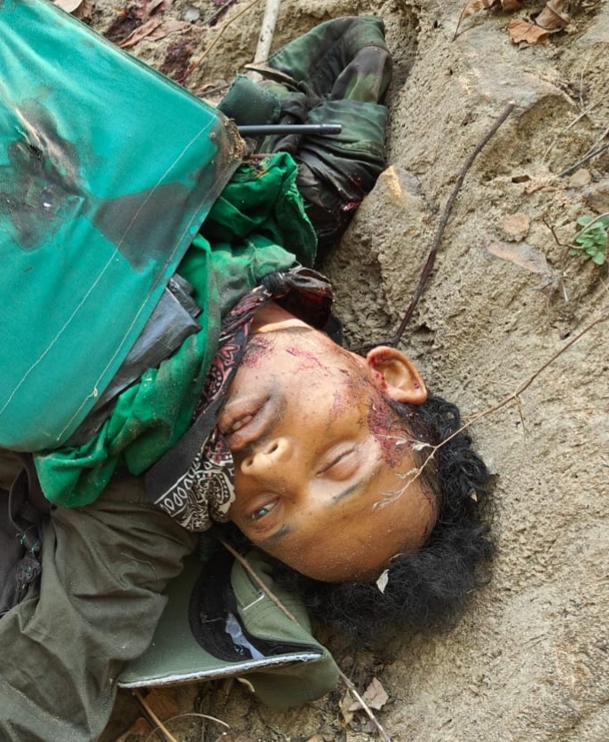 मारे गए नक्सली की तस्वीर