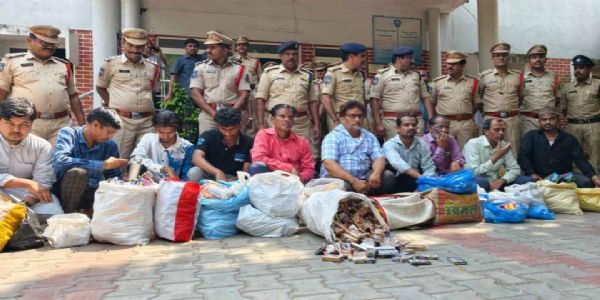 स्कूलों के पास तंबाकू बिक्री के खिलाफ हैदराबाद पुलिस का 