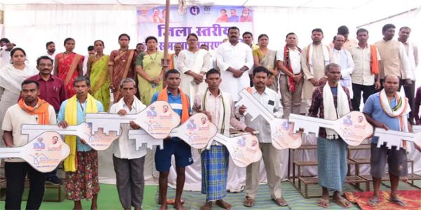 कोंडागांव के छिंदली पंचायत ने साै प्रतिशत आवास का लक्ष्य किया हासिल