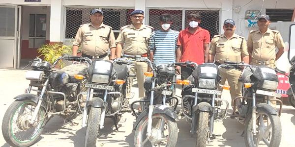 हरिद्वार पुलिस का अपराध पर प्रहार, पांच चोरी की बाइक बरामद