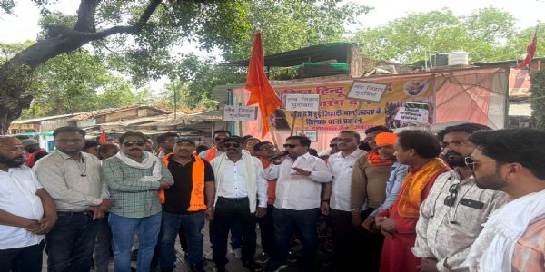 जबलपुरः बजरंग दल ने सनातनी मुद्दों को लेकर किया जमकर प्रदर्शन