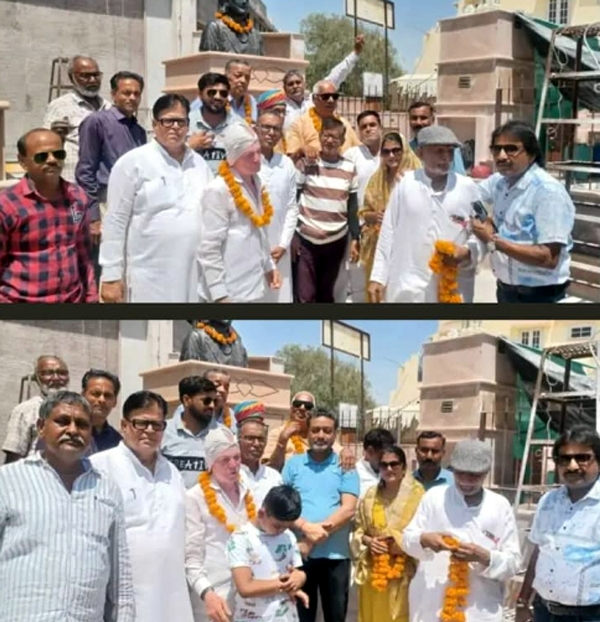 स्वतंत्रता संग्राम के महान वीरों शहीद अमरचंद बांठिया और बीरबल राम जीनगर की मूर्तियों की स्थापना