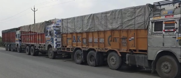 Three trucks from Punjab involved in illegal mining seized, A-forms found to be fake