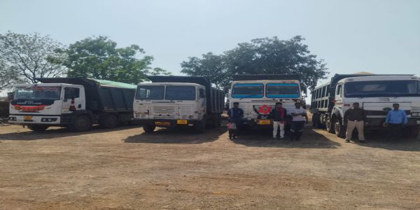 खनिजों के अवैध उत्खनन व परिवहन पर प्रशासन क़ी कार्रवाई : डेढ़ महीने में 204 प्रकरणों में 58 लाख अर्थदंड प्रस्तावित