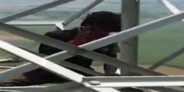 प्यार में पागल युवक चढ़ा टावर पर, पुलिस ने समझा बुझाकर युवक की बचाई जान