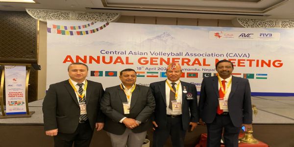 काठमांडू में सेंट्रल एशियन वॉलीबॉल एसोसिएशन की एजीएम में शामिल हुए वीरेंद्र कंवर, वॉलीबॉल के विकास पर बनी रणनीति