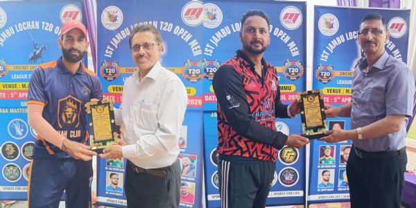 जंबू लोचन टी-20 टूर्नामेंट में राजौरी टाइटंस और टांट्रे स्पोर्ट्स क्लब की शानदार जीत