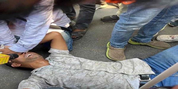 घायल भाजपा कार्यकर्ता