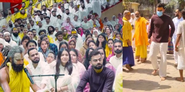 अक्षय तृतीया पर विराट और अनुष्का ने लिया संत प्रेमानंद का आशीर्वाद