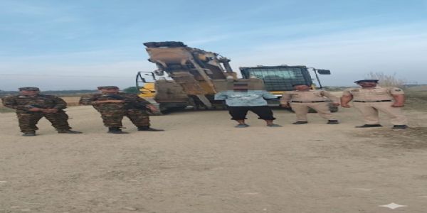 अवैध खनन के खिलाफ नूरपुर पुलिस ने की कार्रवाई, पोकलेन सहित 8 वाहन जब्त