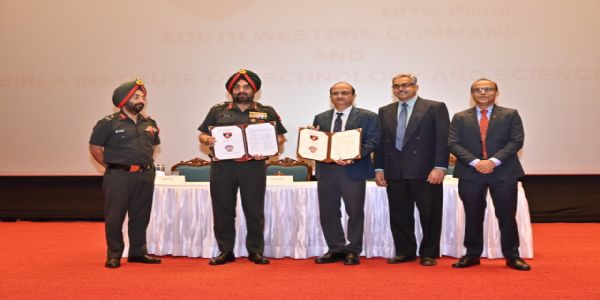 सप्त शक्ति कमांड और बिट्स पिलानी के बीच अनुसंधान एवं तकनीकी नवाचार हेतु रणनीतिक साझेदारी