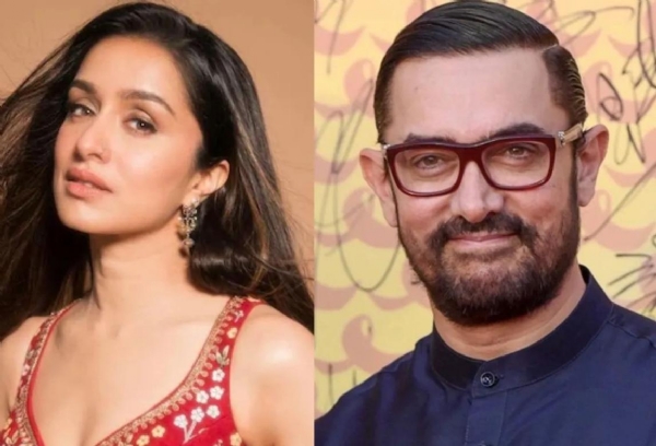 आमिर खान, श्रद्धा कपूर - फोटो सोर्स एक्स