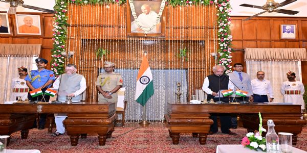 राज्यपाल ने न्यायमूर्ति अमिताभ कुमार गुप्ता को दिलायी लोकायुक्त पद की शपथ