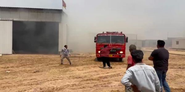 सिरसा: बायोफ्यूल फैक्ट्री में आग लगने से करोड़ों का नुकसान