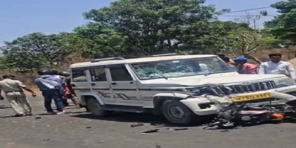 अनूपपुर: जीप-बाइक की आमने-सामने टक्कर, युवक की मौत, चालक फरार