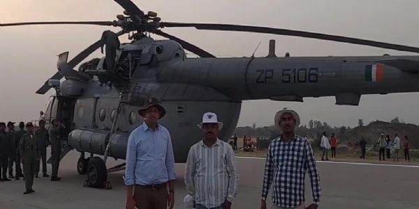 अरवल कीरी मे करतब के लिए तैयार विमान