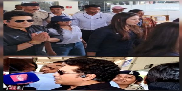 सचिन तेंदुलकर प्राइवेट जेट से जगदलपुर एयरपाेर्ट पहुंचे