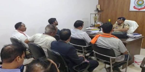 ट्रैफिक डीएसपी ने मैरिज गार्डन संचालकों के साथ की अहम बैठक