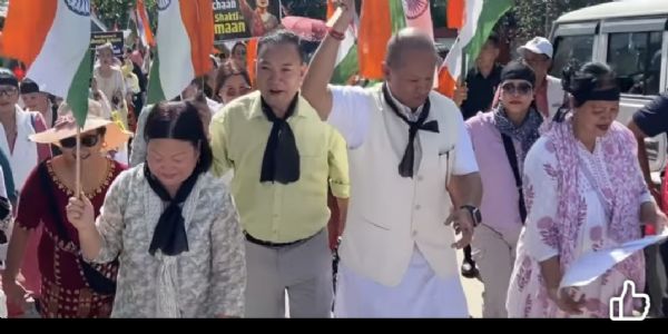इटानगर में भाजपा की जन आक्रोश महिला पदयात्रा आयोजित